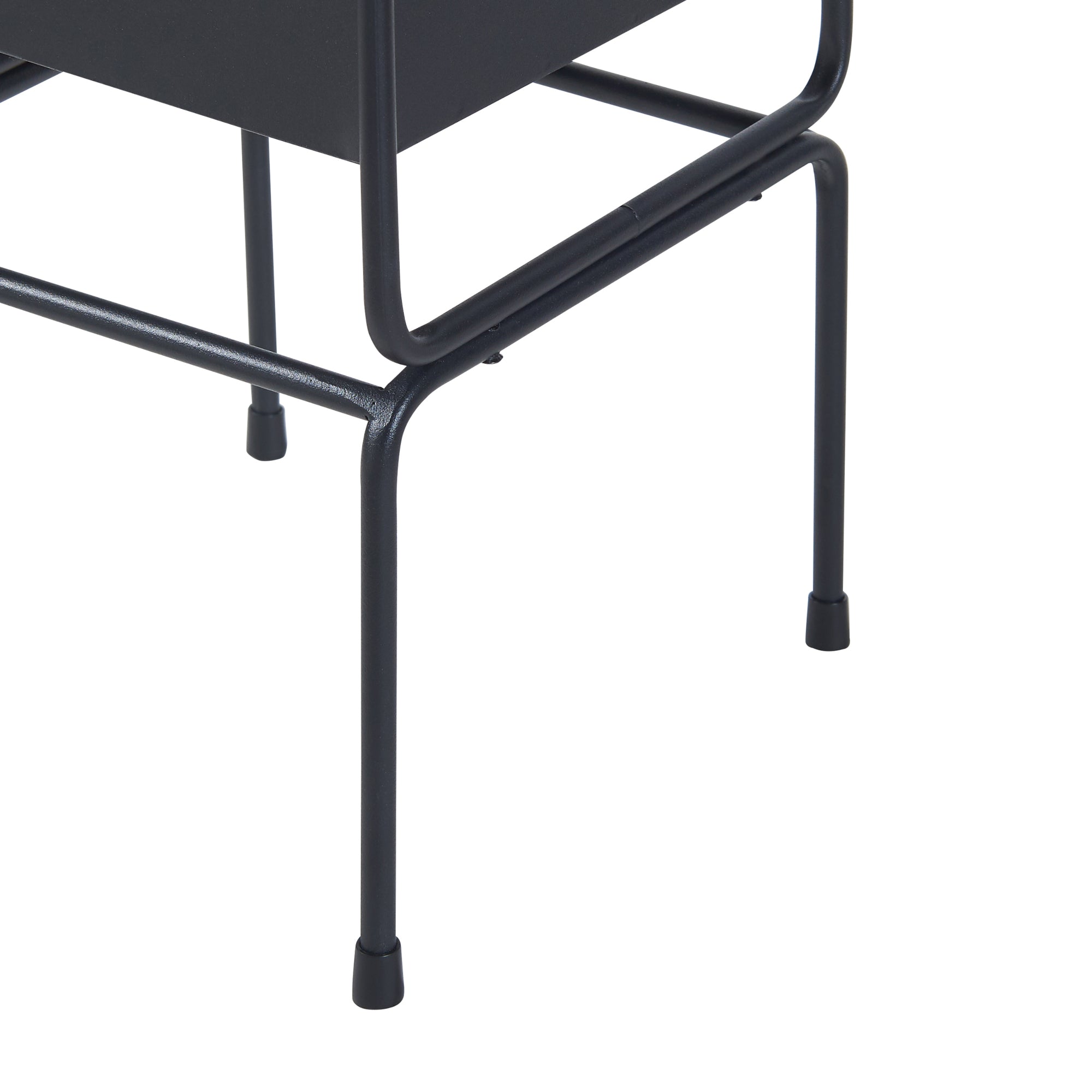 Set Sveio di 2 Supporti per 1 / 2 Piante - Nero [en.casa]