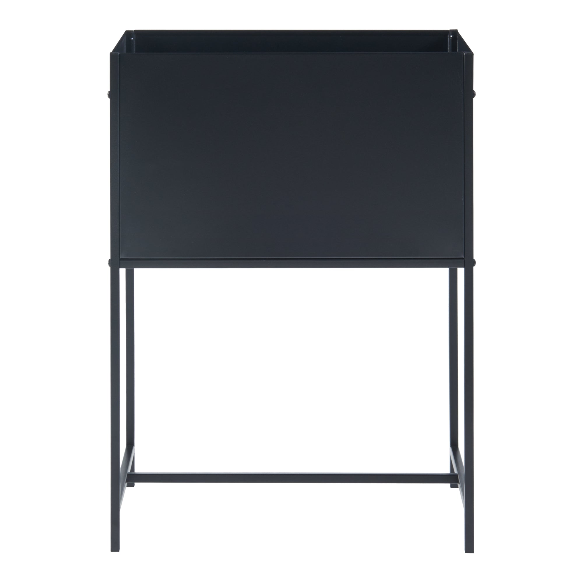 Portavasi Porsgrunn Contenitore Rettangolare Metallo Nero 70 x 50 x 30 cm 