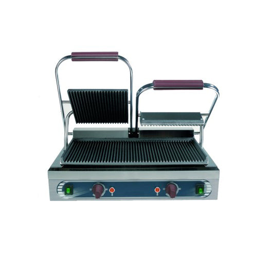 Piastra ghisa doppia rigata panini toast RS3064