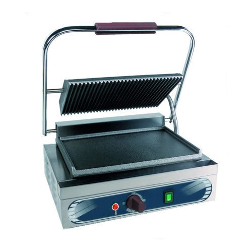 Piastra ghisa singola liscia rigata panini toast RS3063