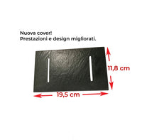 Piatto doccia ultra slim, in smc effetto pietra antracite nero h 2,6cm Sicena Plaget Antracite,70x170 cm