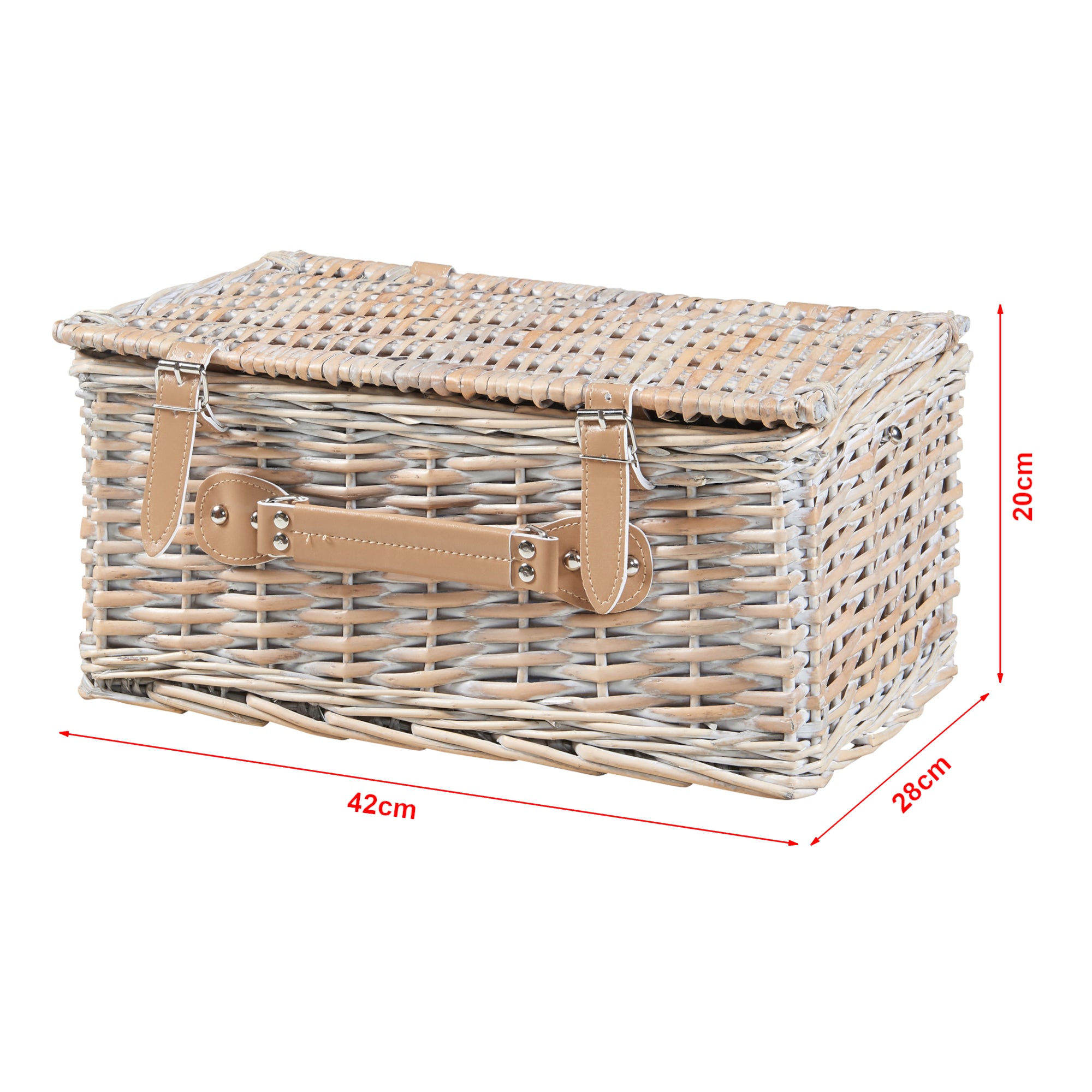 Cestino da Picnic Lumparland per 4 Persone 40 x 28 x 20 cm casa.pro