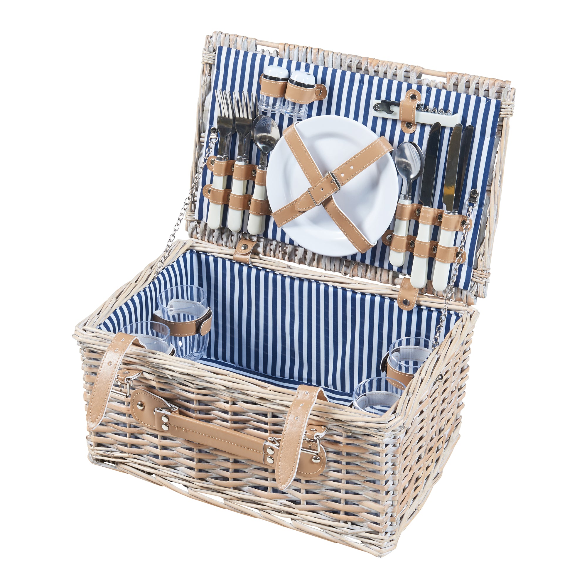 Cestino da Picnic Lumparland per 4 Persone 40 x 28 x 20 cm casa.pro