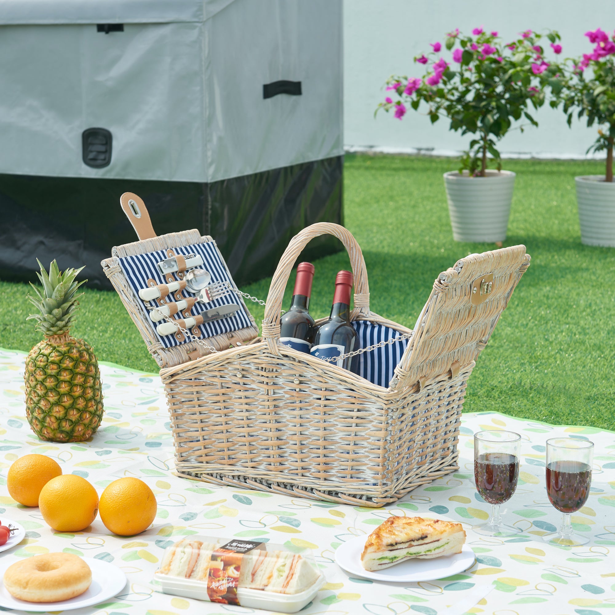 Cestino da Picnic Lumparland per 2 Persone 40 x 28 x 37 cm casa.pro