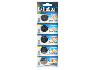 Pila Batteria A Bottone Extrastar CR2025 3V Confezione Da 5 Pile