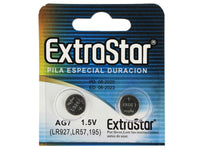 Pila Batteria A Bottone LR927 LR57 195 1,5V Extrastar AG7 Confezione Da 10 Pile