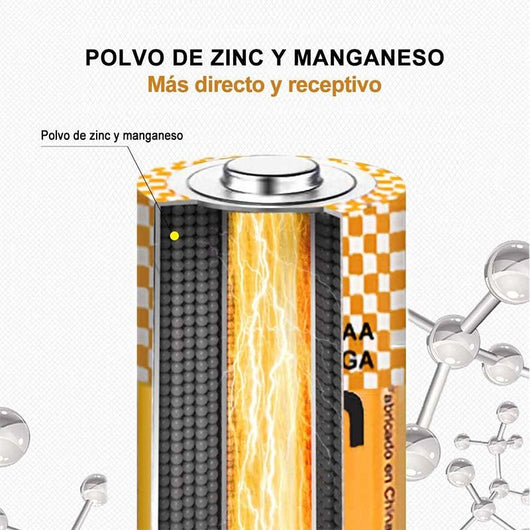 Pila Batteria LR03 AAA Mini Stilo 1,5V 1300mAh MN2400 Alcalina Extrastar Confezione da 8 Pezzi