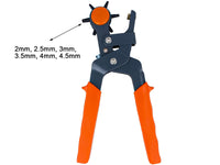 Pinza A Fustella Fustellatrice Pinza Perforatrice per Cuoio e Cinture 6 Misure Fori