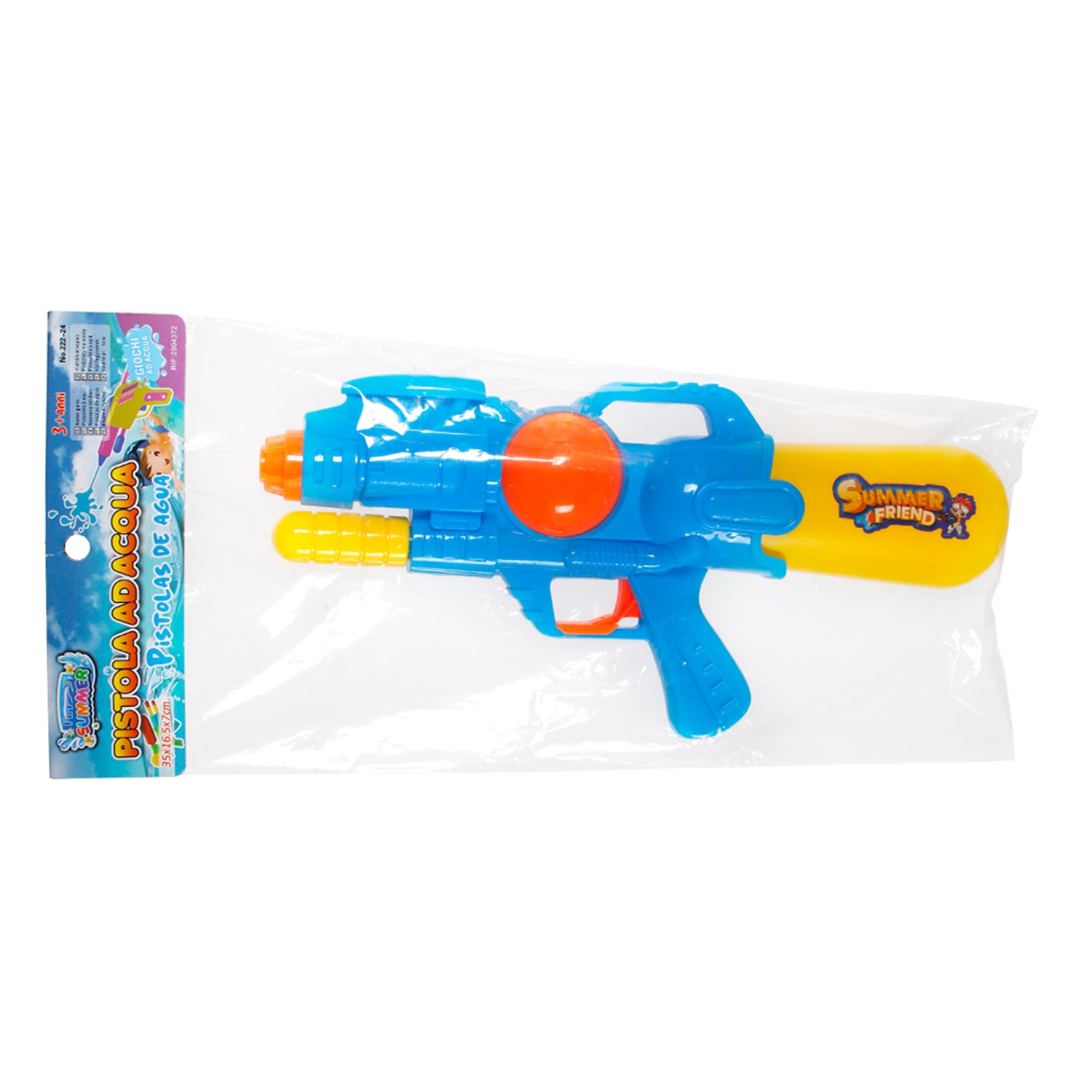 Pistola ad Acqua con Serbatoio 35cm Colori Assortiti