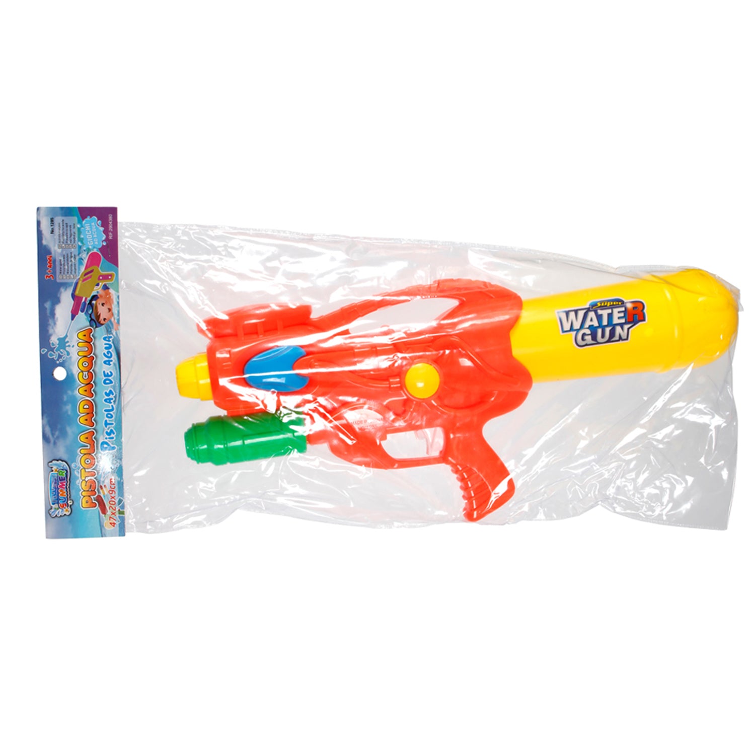 Pistola ad Acqua con Serbatoio 800ml, 47cm Colori Assortiti