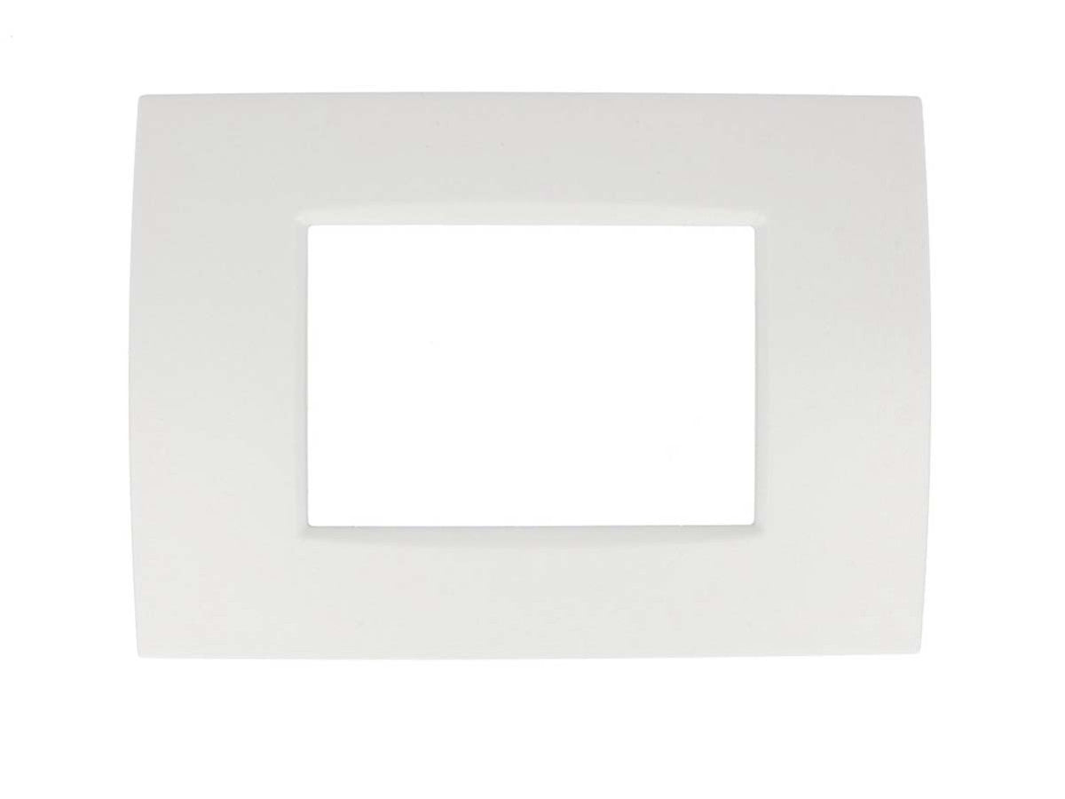 Placca Slim Sottile 503 3M Moduli Bianco Compatibile Con Bticino Living Light Air SD46003