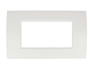 Placca Slim Sottile 504 4M Moduli Bianco Compatibile Con Bticino Living Light Air SD46004