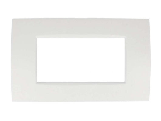 Placca Slim Sottile 504 4M Moduli Bianco Compatibile Con Bticino Living Light Air SD46004