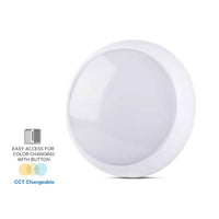 Plafoniera A Led Da Soffitto o Parete CCT 15W IP65 320mm Caldo Neutro Freddo 3 In 1 SKU-20016