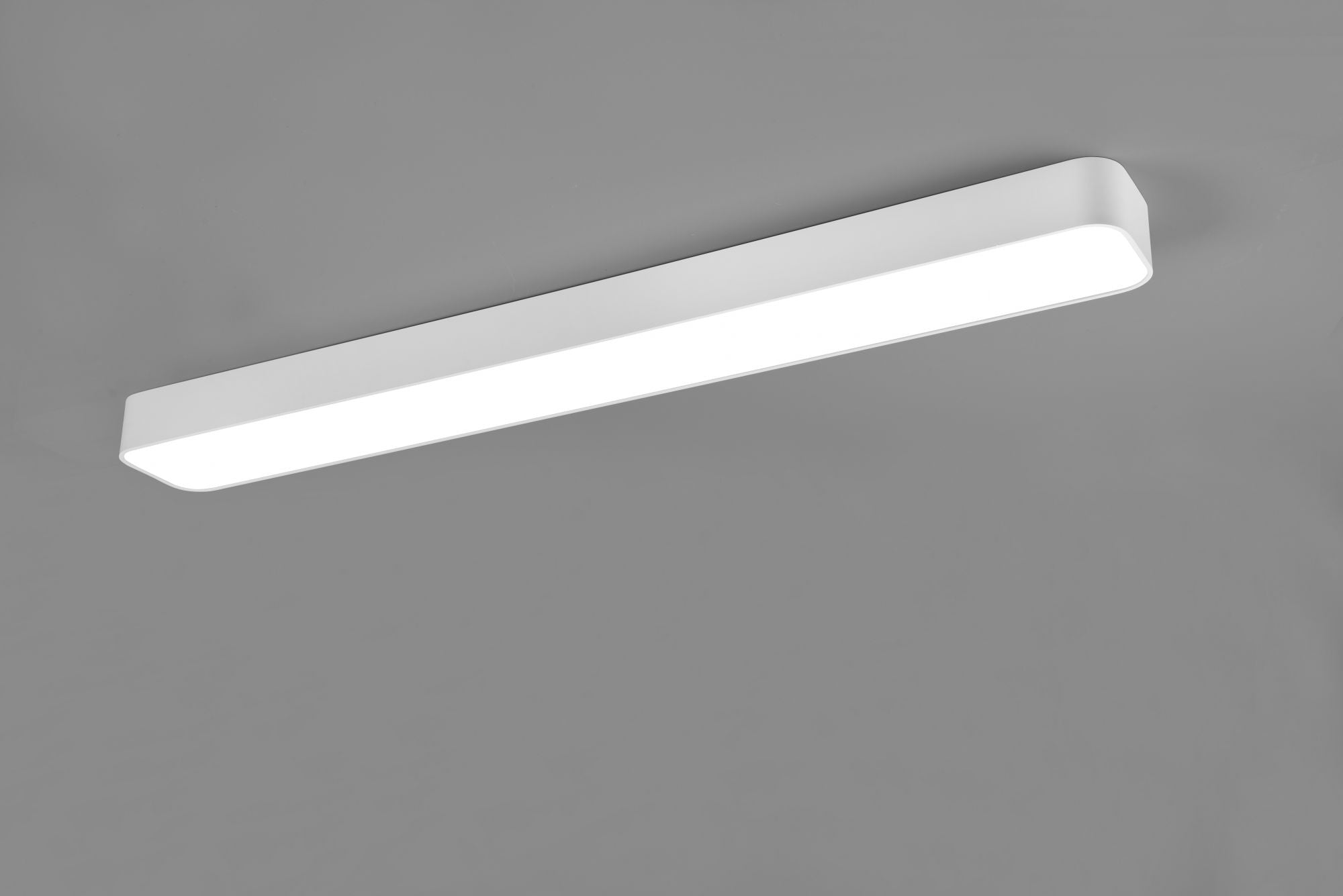 Plafoniera ASTERION LED rettangolore 120X15 bordo bianco R62451931