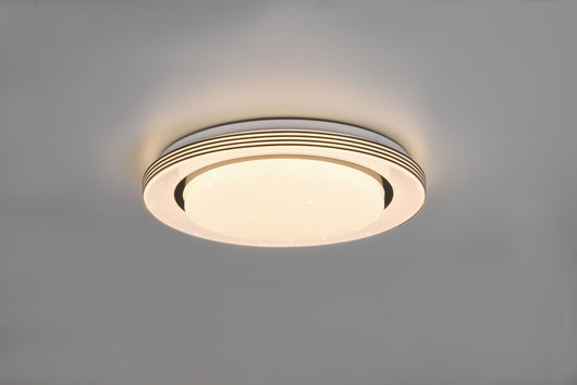 Plafoniera ATRIA LED bordo nero effetto cielo stellato R67041032