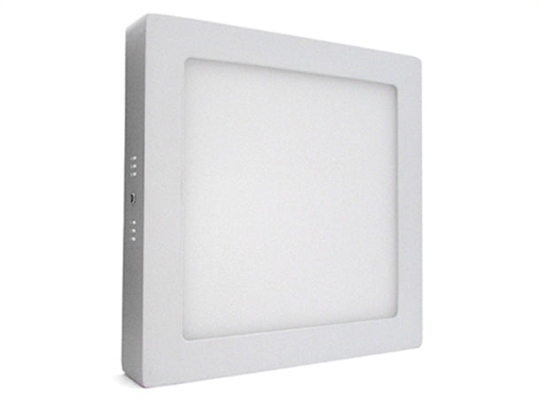 Plafoniera Faretto Led Da Soffitto Muro Parete Quadrata 18W Bianco Caldo 225x225mm