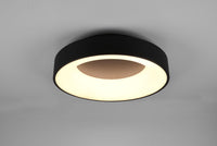 Plafoniera GIRONA LED con variazione intensitò metallo nero opaco 671210132