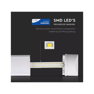 Plafoniera LED Prismatica 10W 30cm Da Soffitto 120LM/W 4000K IP20 Con Chip Samsung Garanzia 5 Anni SKU-660