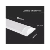 Plafoniera LED Prismatica 20W 60cm Da Soffitto 120LM/W 6400K IP20 Con Chip Samsung Garanzia 5 Anni SKU-664