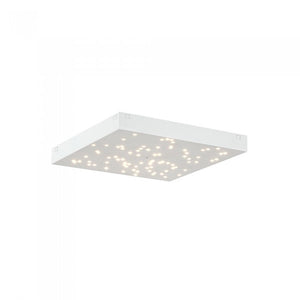 Plafoniera LED Quadrata 8W Colore Bianco Effetto Cielo Stellato e Telecomando 3 in 1 IP20 Dimmerabile