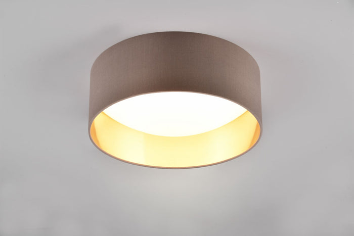 Plafoniera LOCARNO LED con paralume tortora R64191141