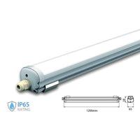 Plafoniera Led 120cm 24W 160lm/W 220V Freddo 6400K IP65 Super Luminoso Massimo Risparmio Energetico SKU-216486