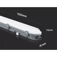 Plafoniera Led 120cm 36W 120lm/W 4320 lm Freddo 6400K IP65 Copertura Satinata SKU-20206