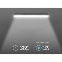 Plafoniera Led 120cm 36W Con Sistema Emergenza Neutro 4000K IP65 120LM/W 4320 lm SKU-2120223