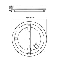 Plafoniera Led 36w CCT Rotonda Esterna 3000K-4200K-6400K