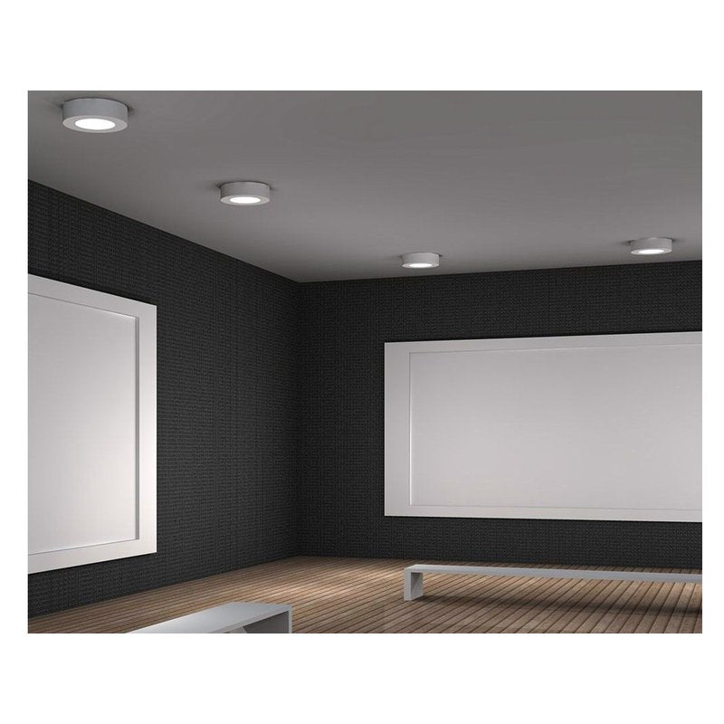 Plafoniera Pannello Led Slim Montaggio a Plafone Rotondo 190X24mm 18W 3000K SKU-4916