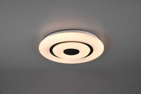 Plafoniera RANA LED diffusore effetto cielo stellato con telecomando D.40cm bordi neri R65081000