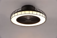 Plafoniera Sandfjord LED con gabbia metallo nero R64122132