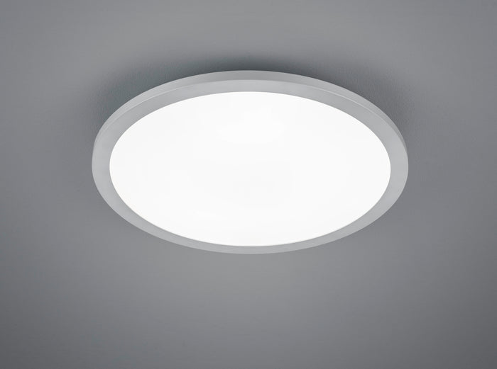 Plafoniera TIBERIUS LED rotonda bordo alluminio  R62984087