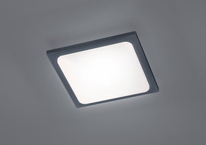 Plafoniera TRAVE LED quadrata  antracite 620160142