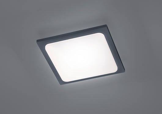 Plafoniera TRAVE LED quadrata  antracite 620160142