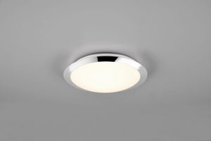 Plafoniera UMBERTO LED  ip44 D.29cm bordo cromo 680310106