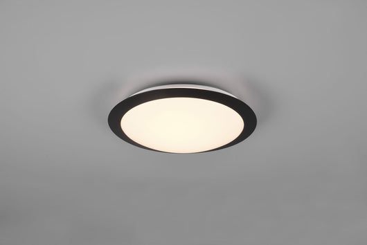 Plafoniera UMBERTO LED ip44 D.29cm bordo nero 680310132