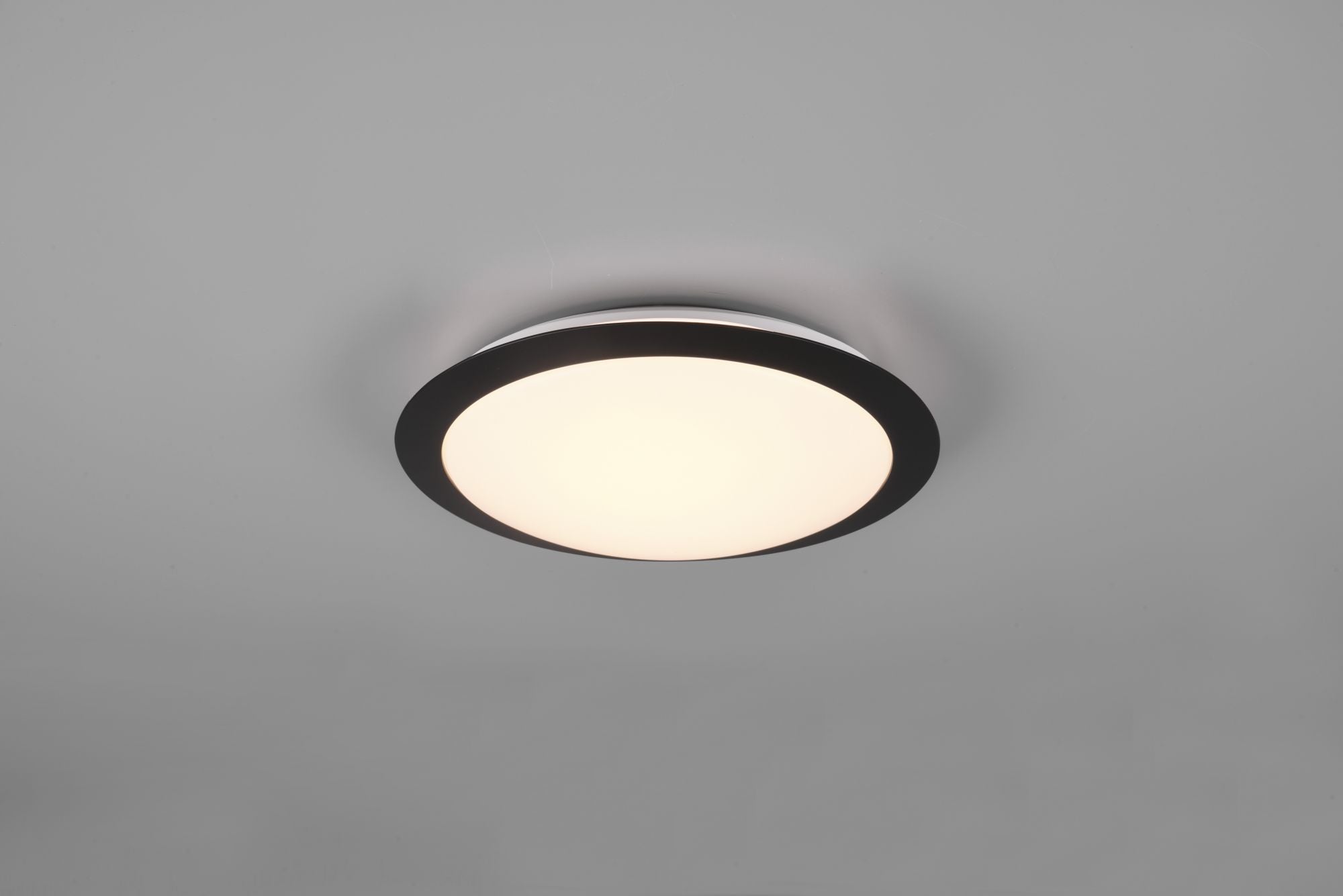 Plafoniera UMBERTO LED ip44 D.29cm bordo nero 680310132