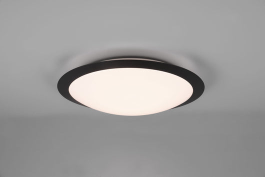 Plafoniera UMBERTO LED ip44 D.42cm bordo nero 680319132