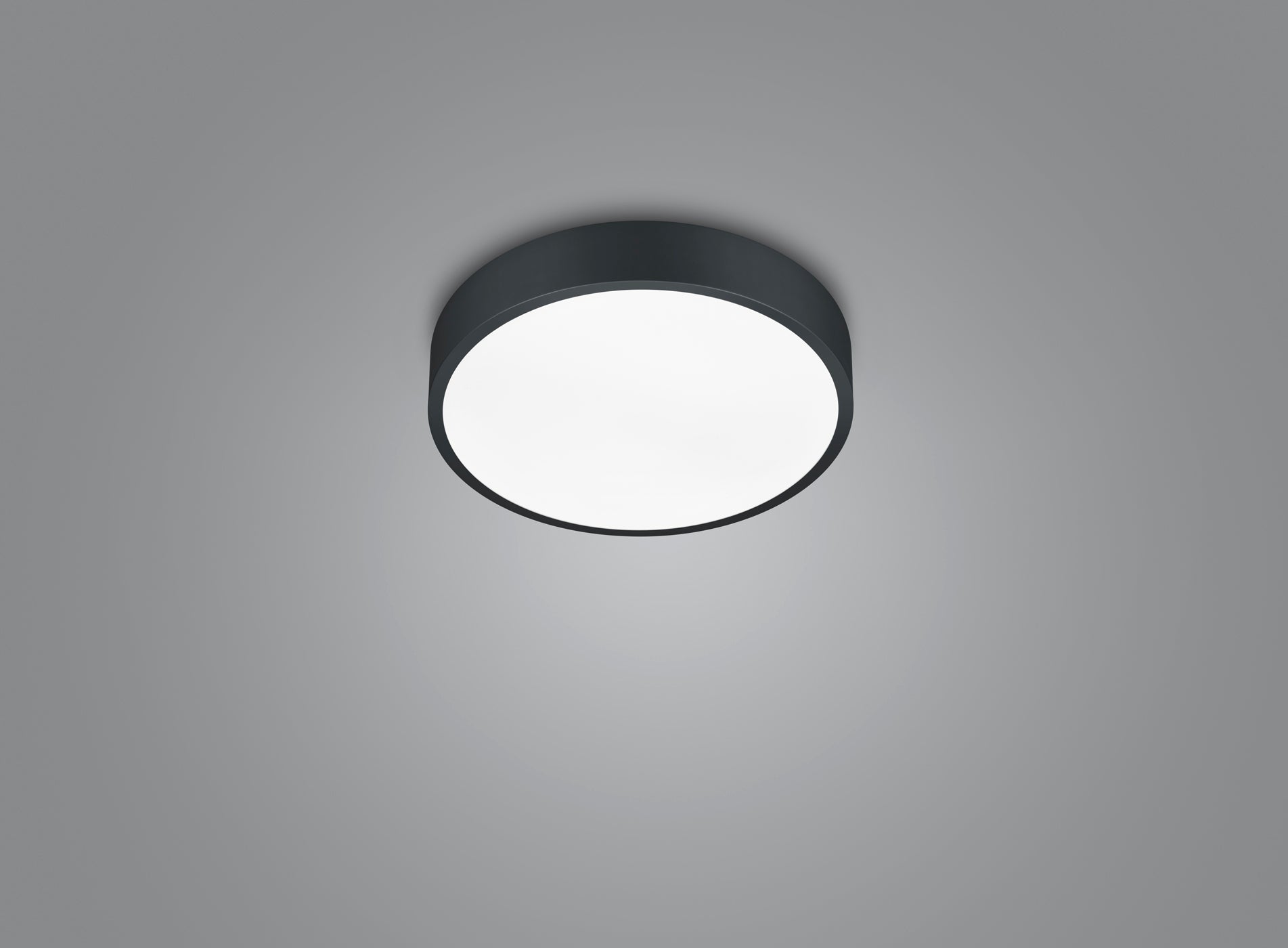 Plafoniera WACO LED dimmerabile D.30cm metallo nero 627413032