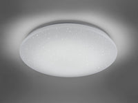 Plafoniera con diffusore NALIDA effetto cielo stellato 656090100 bianco