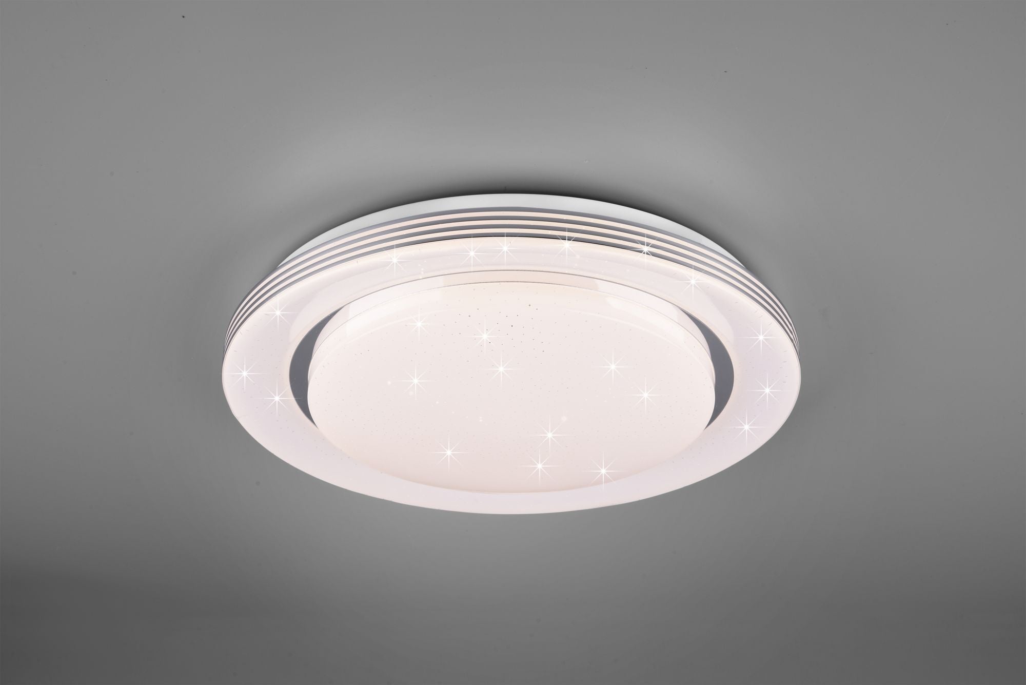 Plafoniera led con telecomando multifunzione con effetto cielo stellato diamentro 48cm  ATRIA  R67041900