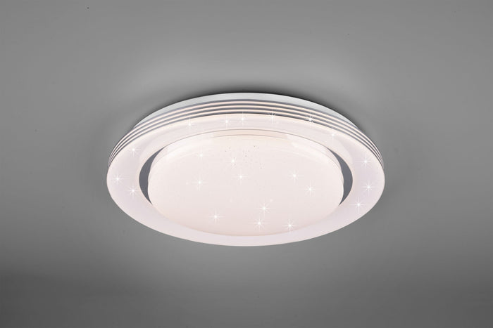 Plafoniera led con telecomando multifunzione con effetto cielo stellato diamentro 48cm  ATRIA  R67041900