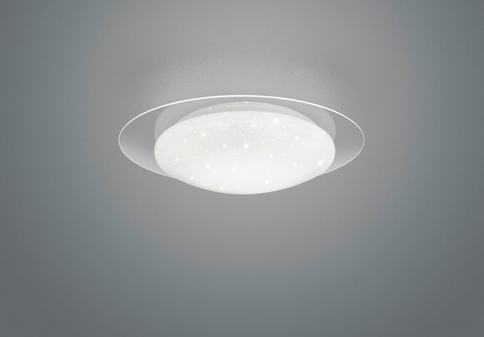 Plafoniera led diffusore FRODO effetto stelle R62063500 bianco D.35cm