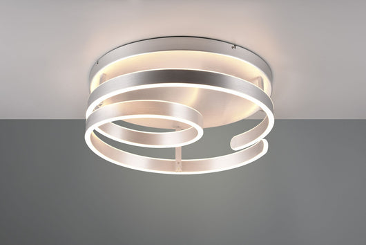 Plafoniera led in metallocalluminio a spirale Marnie 644110105