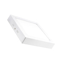 Plafoniera led quadrata 18w Luce Fredda 6500k da soffitto, parete con rifinitura bianca 22x22cm