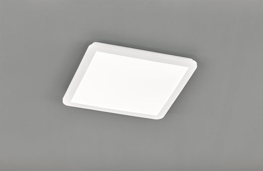 Plafoniera  led quadrata metallo bianco dimmerabile con interruttore a parete 40x40cm CAMILLUS R62932001