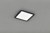 Plafoniera led quadrata metallo nero dimmerabile con interruttore a parete 30x30cm CAMILLU SR62931832