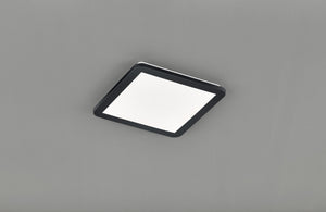 Plafoniera led quadrata metallo nero dimmerabile con interruttore a parete 30x30cm CAMILLU SR62931832